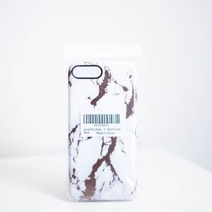 NWT White/Chrome Rose Gold iPhone 6/7/8 Plus Case